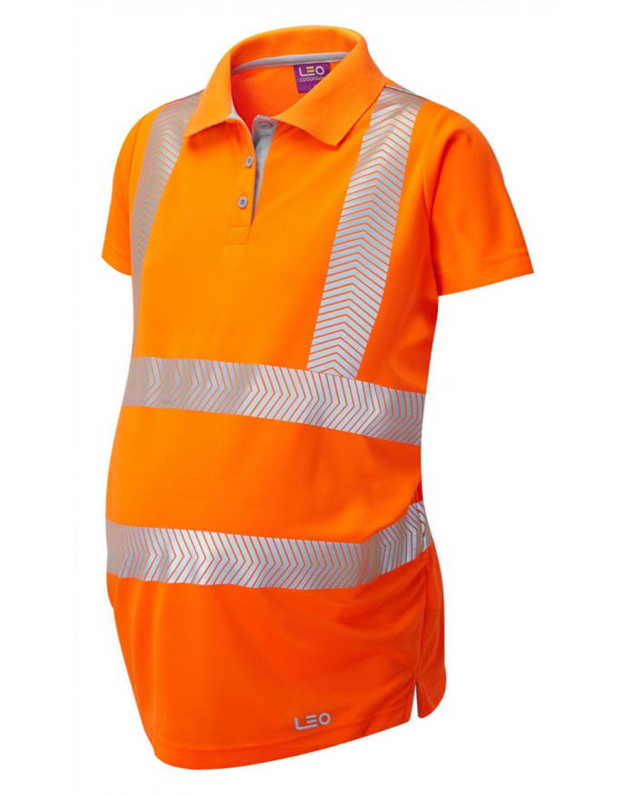 Orange polo shirt for women cheap