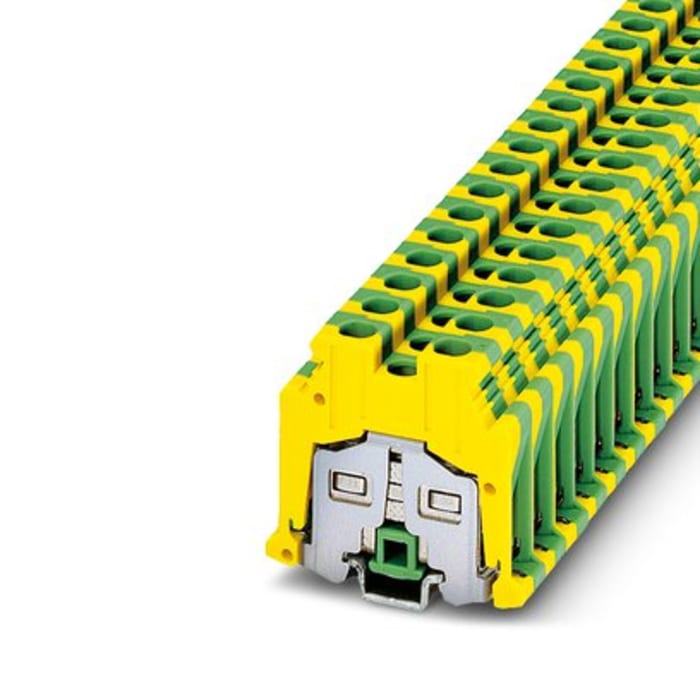 Phoenix Contact 1410505 MSLKG 6 Series Green, Yellow, 6mm², 1-Level, Screw Termination