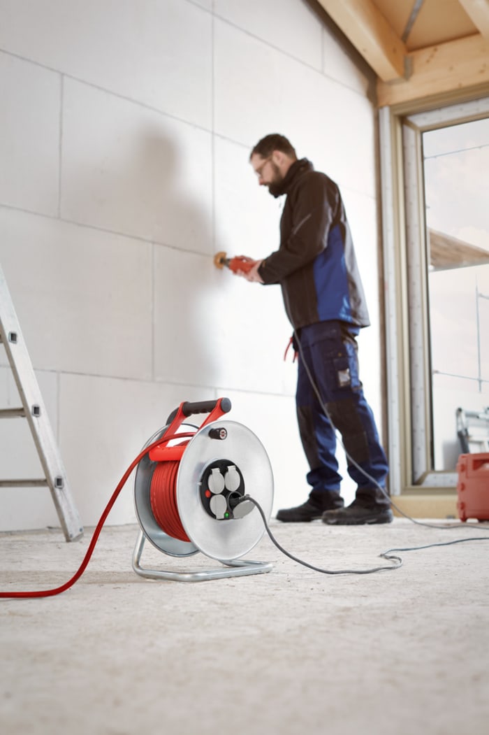 1207931 brennenstuhl | brennenstuhl 40m 4 Socket Type E - French ...