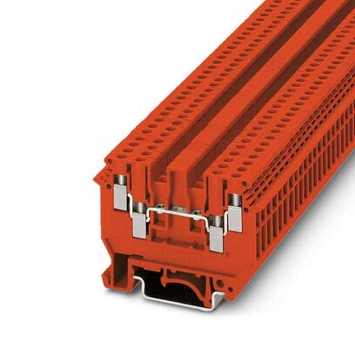 Phoenix Contact 3057144 UDK 3 RD Series Red, 2.5mm², 1-Level, Screw Termination