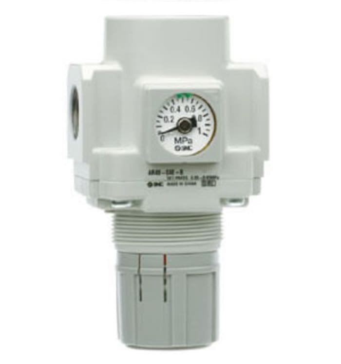 SMC G 1/8 Pneumatic Regulator - 0.05MPa to 1MPa, 1/4 in, 0.05Mpa max. input, AR