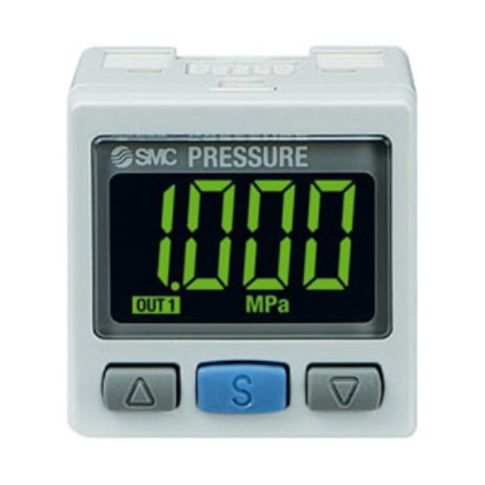 Interrupteur de pression SMC, 10bar max, R 1/8 PNP collecteur ouvert 2 sorties
