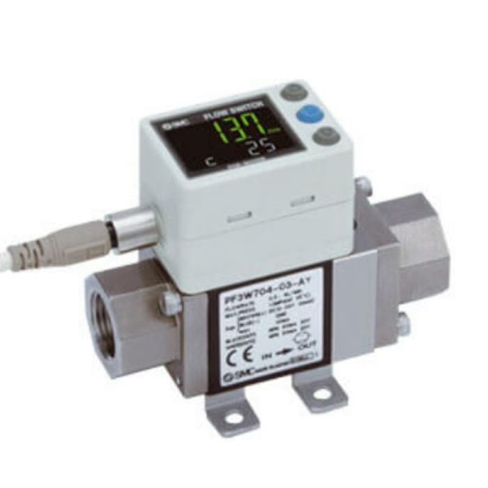 PF3W720SF04FM SMC SMC PF3W Series Digital Flow Switch For Water