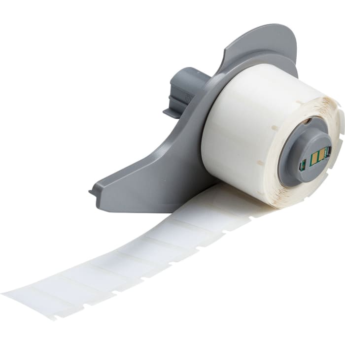 Brady B-423 Black on White Cable Labels, 25.40 mm Width, 12.7mm Label Length, 25.4mm Label Width