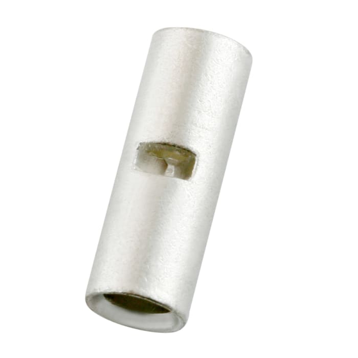 RS PRO Butt Splice Connector, Sliver, Uninsulated, Tin 10 AWG