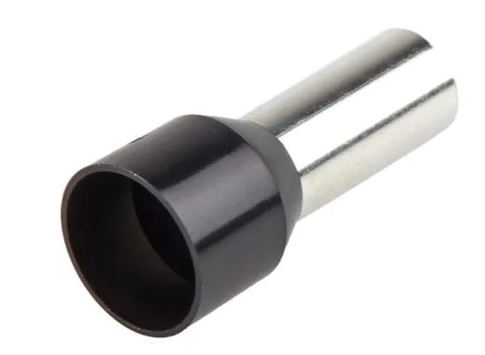 Puntera hueca RS PRO, Aislado, Pin de 16 mm, Negro 7.9 mm 4 AWG 4 AWG