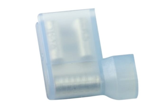 RS PRO Blue Insulated Female Spade Connector, Crimp, 6.35 x 0.8 mm Tab Size 16 AWG to 14 AWG