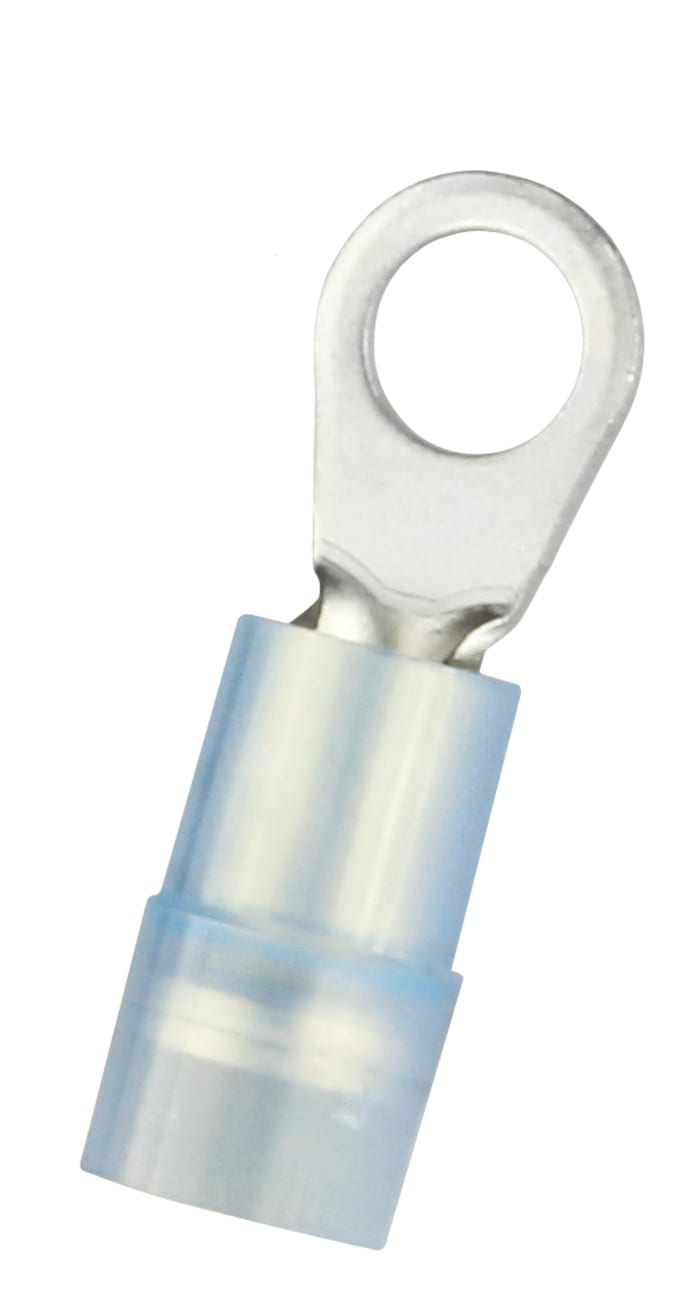 Terminal redondo de crimpado Aislado de Cobre RS PRO E245391, Azul, 16 AWG, 14 AWG, Ø int. M4