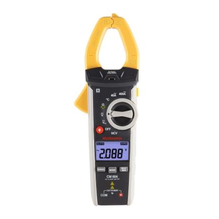 Chauvin Arnoux CM604 Digital clamp multimeter, Max Current 400A ac CAT III 600V