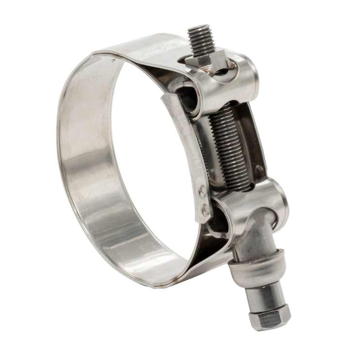 RS PRO Stainless Steel, Zinc-Plated Steel (Bolt) Bolt Head Hose Clamp, 18mm Band Width, 34 → 37mm ID