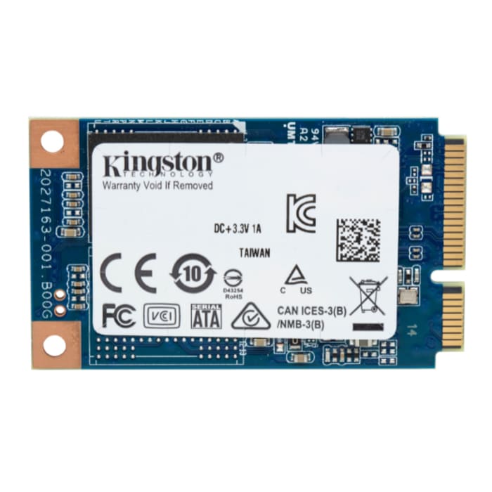 Disco duro SSD interno mSATA Kingston de 256 GB, SATA III, 3D TLC, para aplicaciones industriales