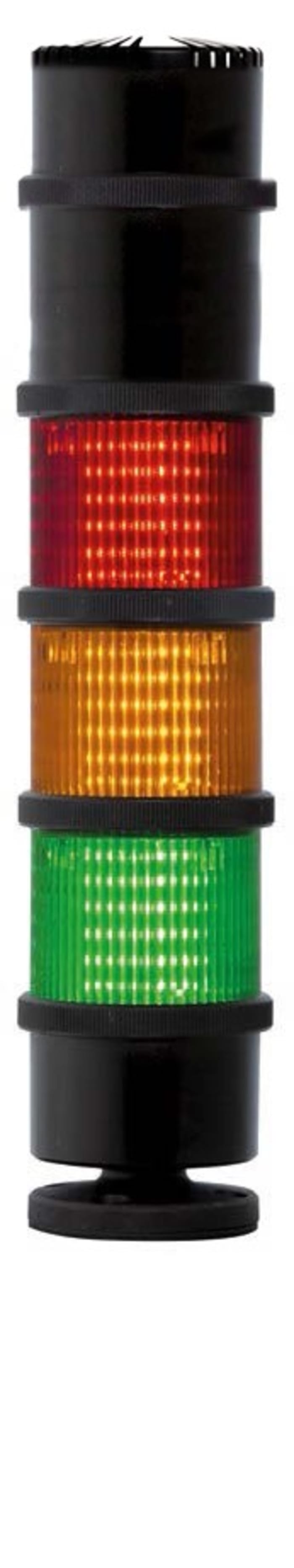 Colonnes lumineuses pré-configurées à LED Feu Fixe, Ambre, Vert, Rouge, 24 V c.a./c.c.