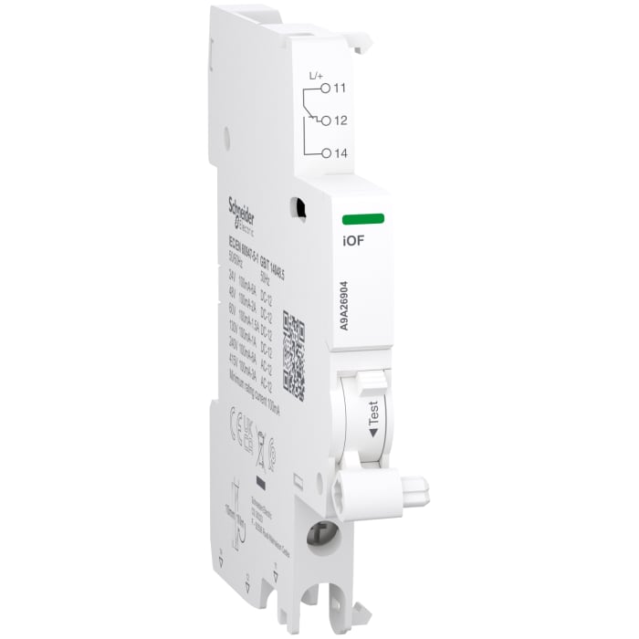A9A26904 Schneider Electric | Schneider Electric Auxiliary Contact, 1 ...