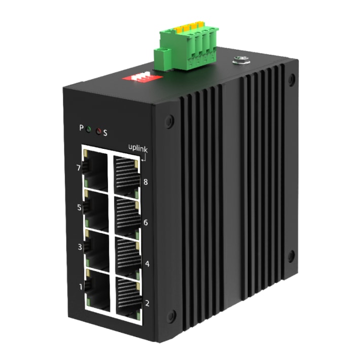 RS PRO Unmanaged 8 Port Ethernet Switch, RJ-45