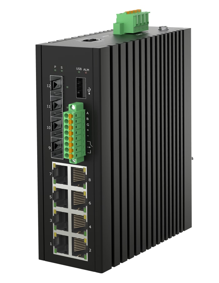 RS PRO Managed 8 Port Ethernet Switch, RJ-45
