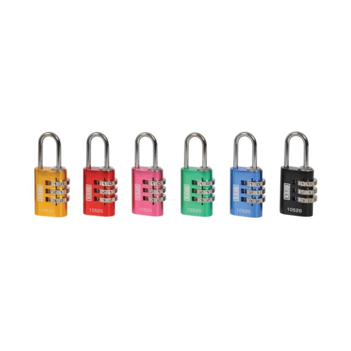 Kasp Combination Padlock Aluminium Combination Padlock Weatherproof, 9 mm Shackle, 20 mm Body