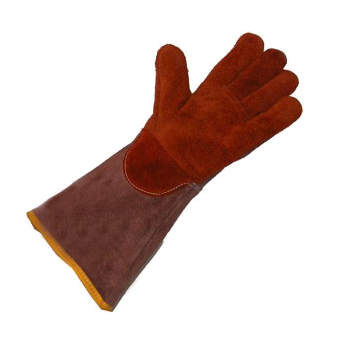 Guantes de trabajo de Cuero cromado Marrón Liscombe serie L6-522-V, talla 9
