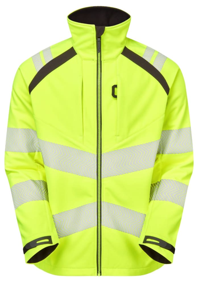 Chaqueta Softshell de alta visibilidad LFE915 Hombre PULSAR de color Amarillo, talla M