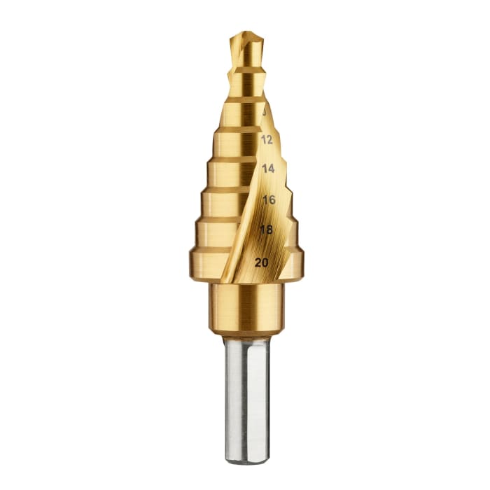 DT90248 QZ DeWALT DeWALT Titanium Step Drill Bit 6mm x 20mm 274 4732 RS Components
