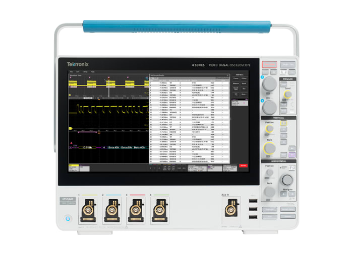 Tektronix MSO44B 4 Series MSO Series, 500MHz Bench Mixed Signal Oscilloscope, 4 Analogue Channels, 32 Digital Channels