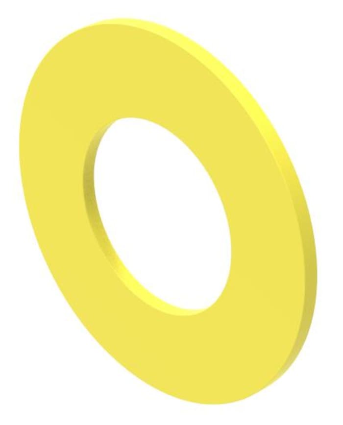 4550K.1407 EAO EAO Legend Plate for Use with Push Button, Emergency