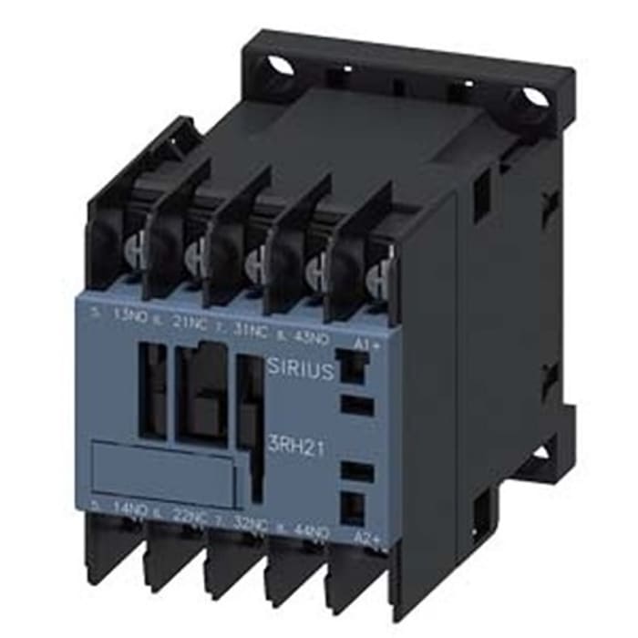 Siemens SIRIUS 3RH2 Contactor Relay, 24 V dc Coil, 4-Pole, 10 A, 2NO + 2NC, 690 V ac