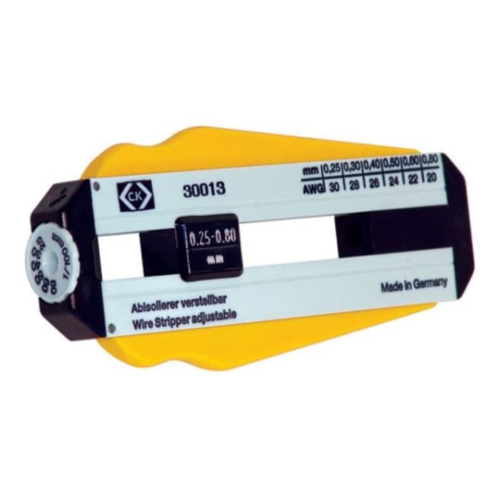Pince à dénuder CK pour fil PVC, Téflon , 0.25 → 0.80mm, 98 mm