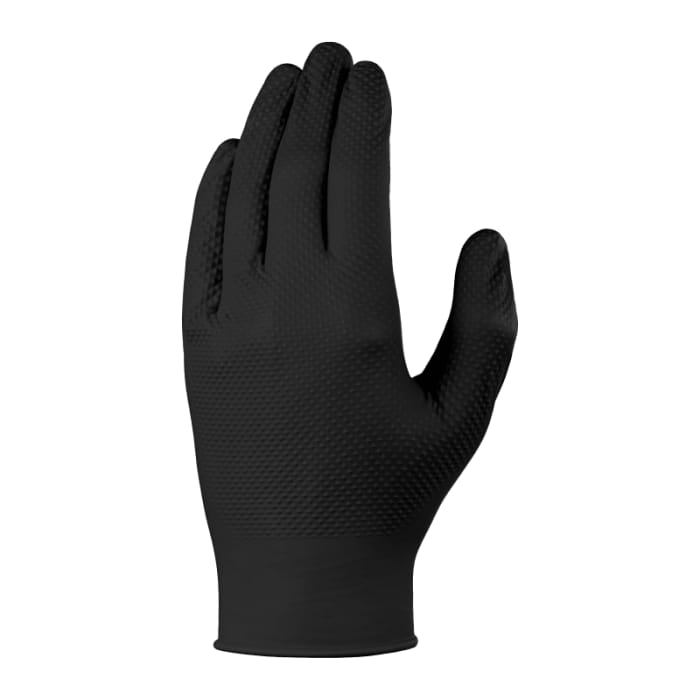 Skytec TX924 Black Powder-Free Nitrile Disposable Gloves, Size 11, XXL,  Food Safe, 90 per Pack