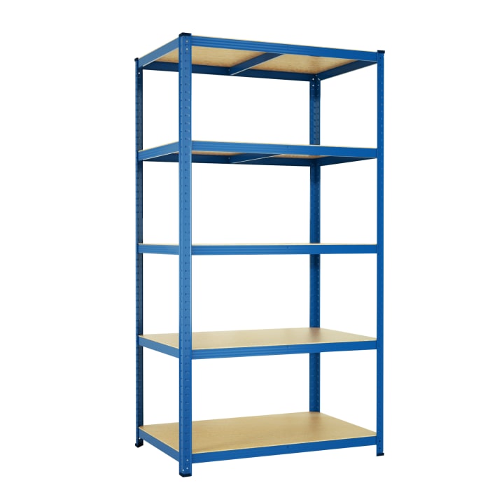 RS PRO Steel Blue Storage Rack System Storage Racking, 1800mm, 900mm x 600mm