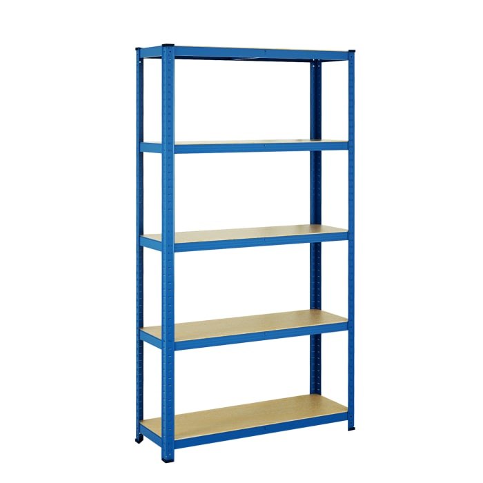 RS PRO Steel Blue Storage Rack System Storage Racking, 1800mm, 900mm x 300mm