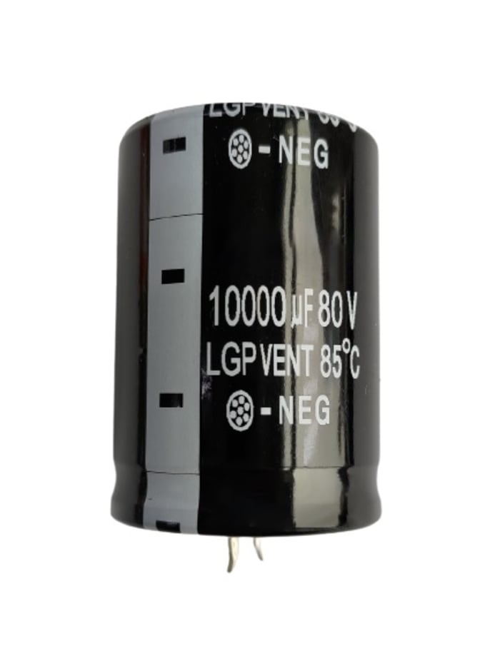 RS PRO 10000μF Aluminium Electrolytic Capacitor 80V dc, Snap-In