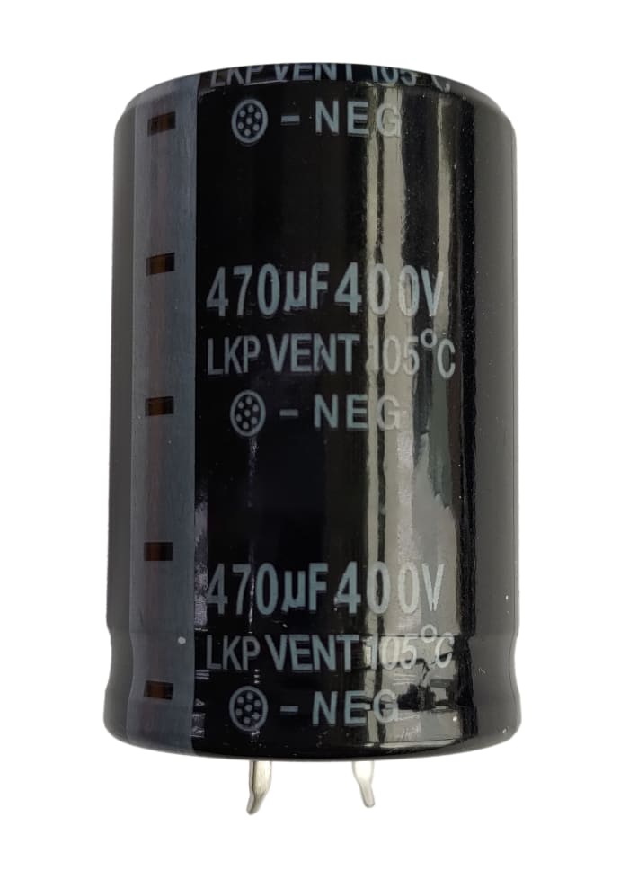 RS PRO 470μF Aluminium Electrolytic Capacitor 400V dc, Snap-In