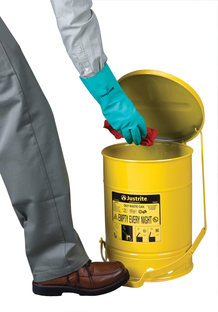 JCN09501YL Justrite | Justrite Oily Waste Cans 900 Justrite flammable ...