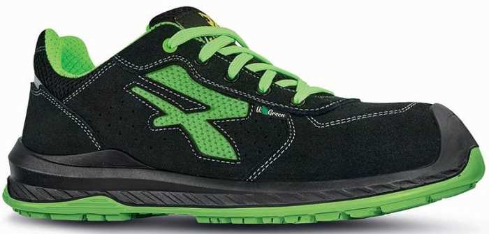 UPower CANYON Unisex Black, Green Composite Safety Shoes, UK 5, EU 38