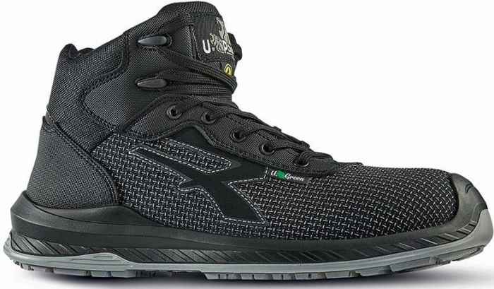 UPower LAND Unisex Black Composite Safety Shoes, UK 5, EU 38
