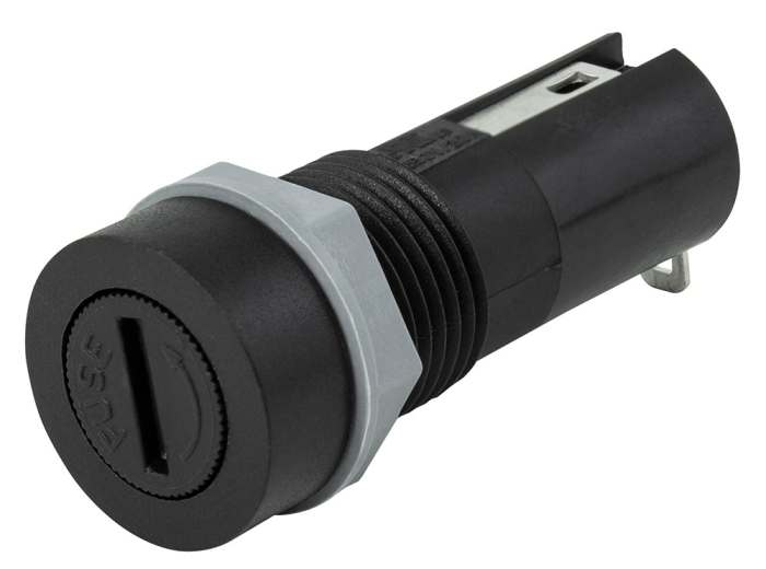 RS PRO 10A Panel Mount Fuse Holder, 1P-Pole for 5 x 20 mm, 250V ac