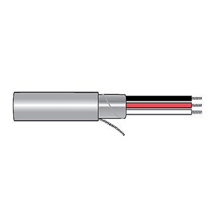 Alpha Wire Alpha Essentials Communication & Control Control Cable, 3 Cores, 0.5 mm², Screened, 100ft, Grey PVC Sheath,