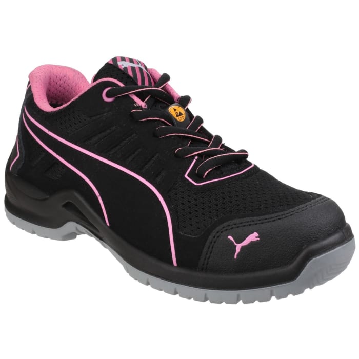 24859 41119 05 Puma Safety Puma Safety FUSE TC PINK Unisex Black Pink Steel Toe Capped Safety Shoes UK 5 EU 39 278 0482 RS Components