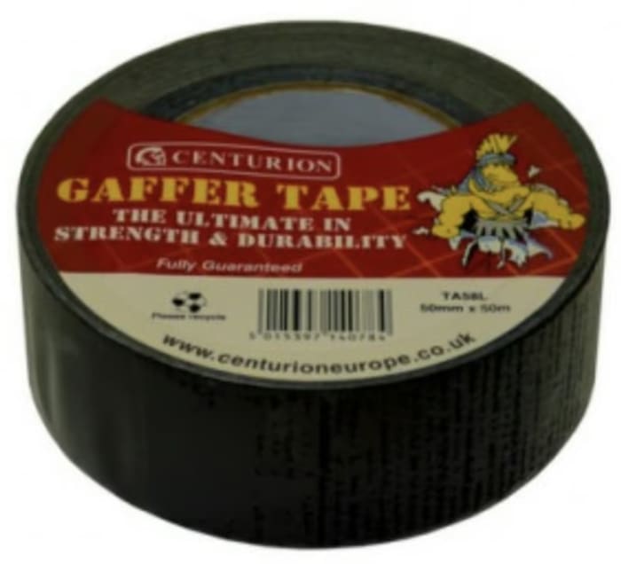 The Safety Supply Company SCXO-CI Black PE Gaffa Tape, 50mm x 50m, 0.17mm Thick