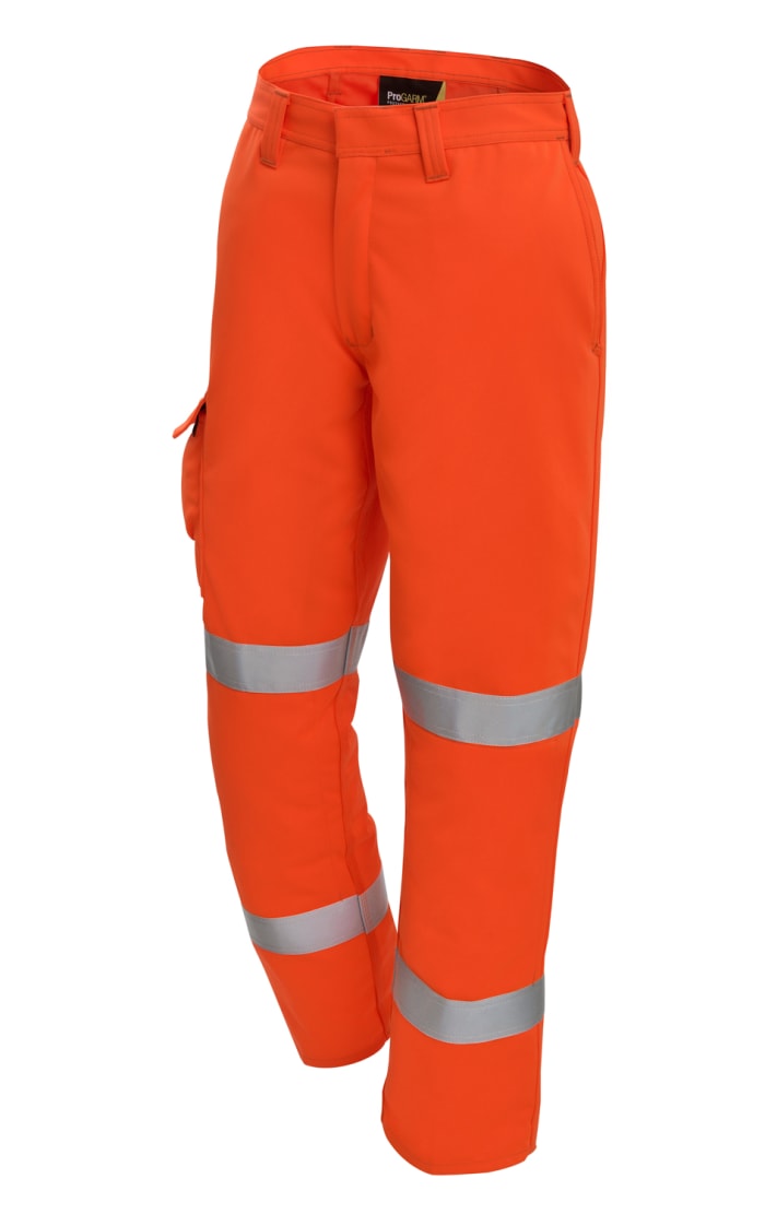 ProGARM 4616 Orange Anti-Static, Arc Flash Protection Hi Vis Trousers 34in Leg Length 32in