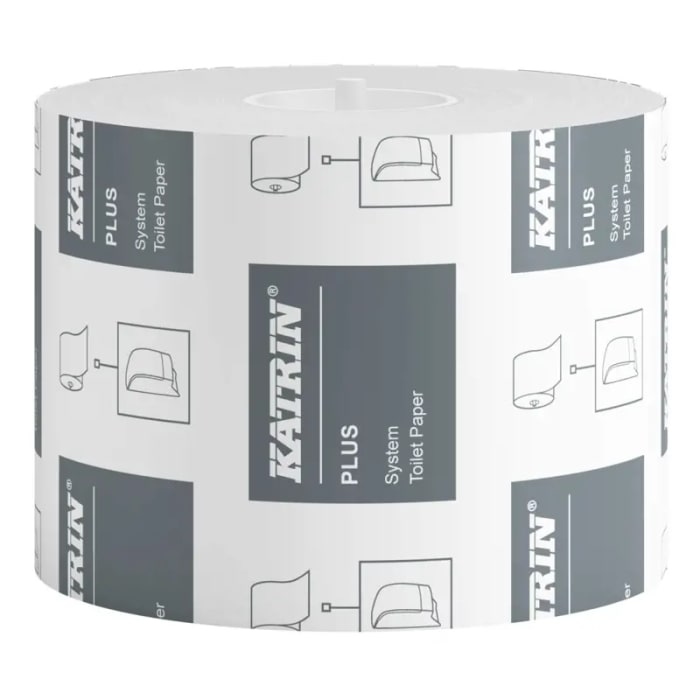 Rouleau de papier toilette Katrin 800 feuilles, lot de 1, 2 plis, format Jumbo