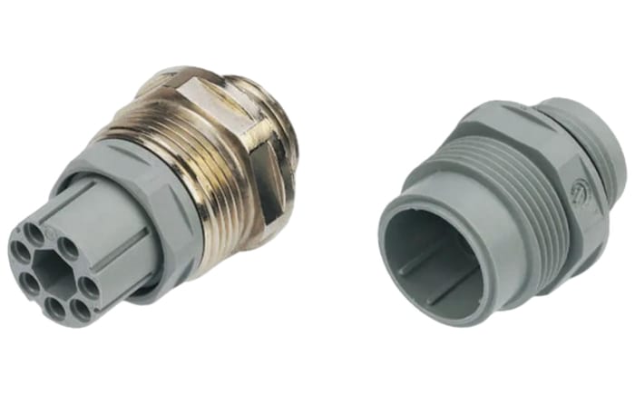 Hirschmann, NR 7 Pole M26 Din Socket, DIN 43651, 10A, 250 V ac/dc IP65, Female, Panel Mount
