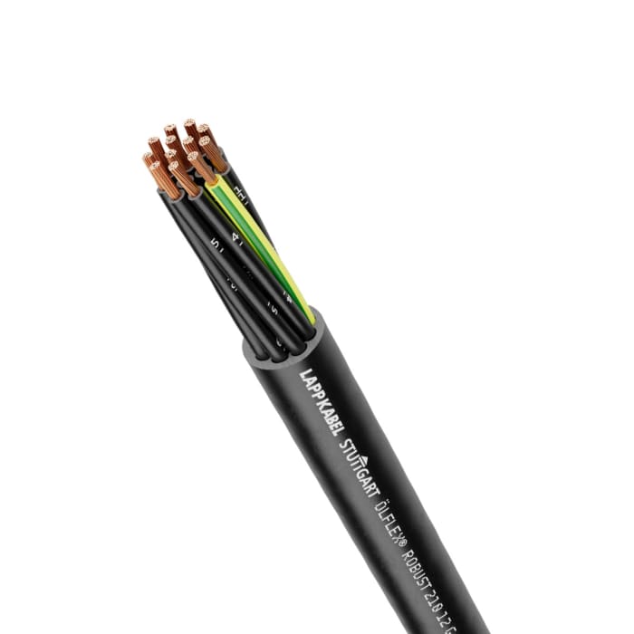 Lapp OLFLEX ROBUST 210 Control Cable, 2 Cores, 0.5 mm², Unscreened, 50m, Black Thermoplastic Elastomers TPE Sheath, 20