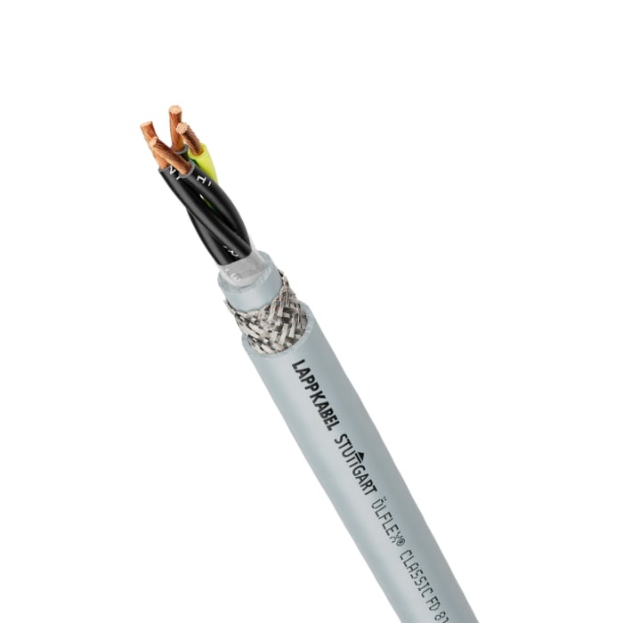 Lapp OLFLEX CLASSIC FD 810 Control Cable, 7 Cores, 1.5 mm², Screened, 50m, Silver Grey PVC Sheath, 16 AWG