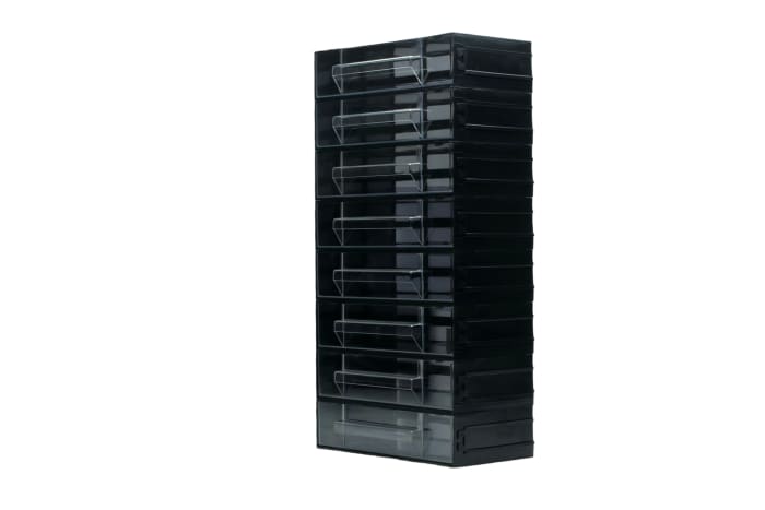 Unité de stockage 8 tiroirs RS PRO, 338mm x 225mm x 133mm