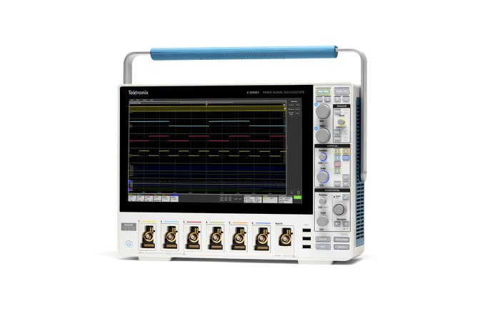 Tektronix MSO46 4 Series MSO Series, 200MHz Bench Oscilloscope, 6 Analogue Channels, 48 Digital Channels - UKAS