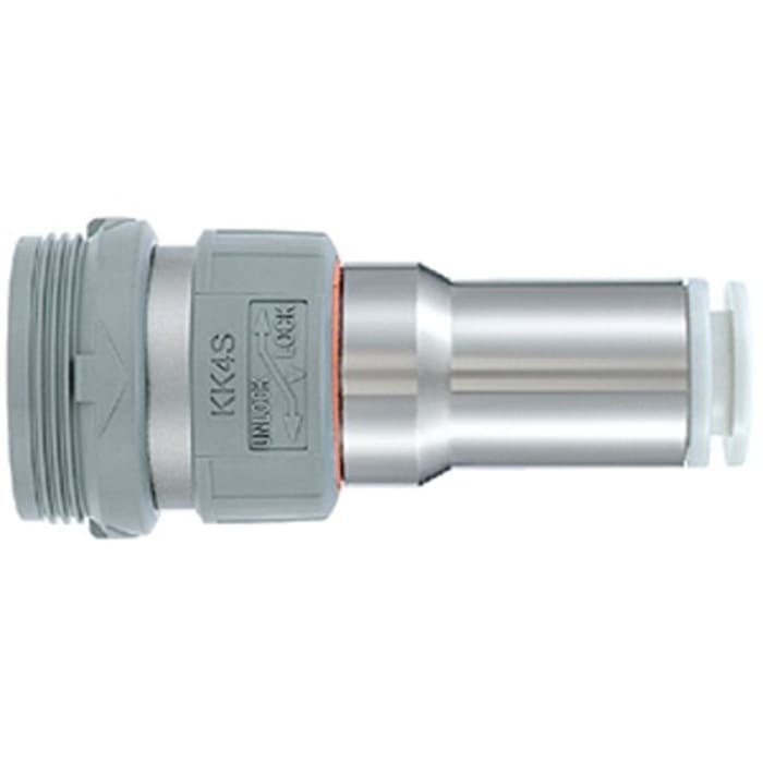 SMC Pneumatic Quick Connect Coupling, M5 6mm
