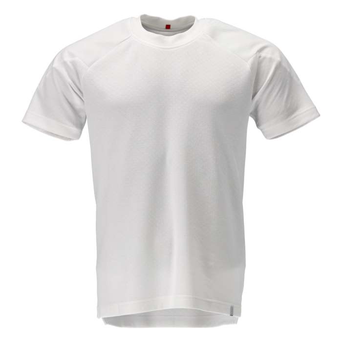 Camiseta de manga corta Mascot Workwear, de 20 % algodón, 80 % poliéster, de color Blanco