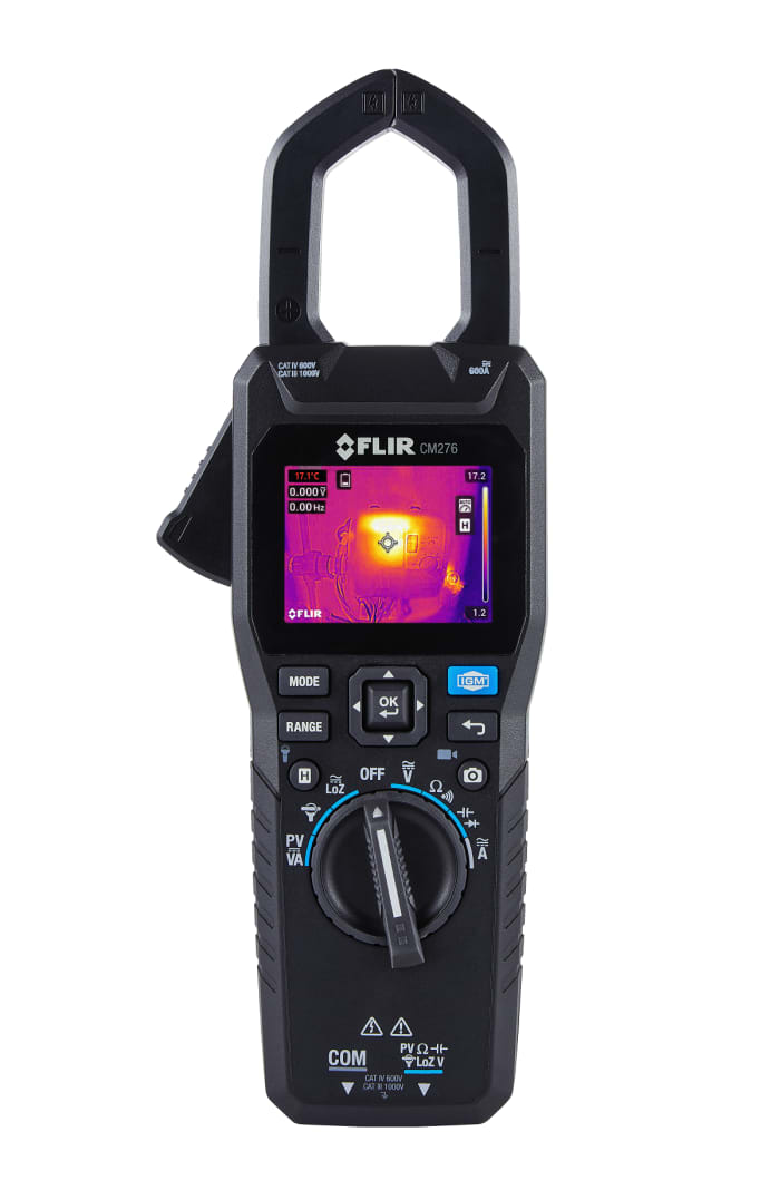 FLIR CM276 Clamp Meter Bluetooth, 600A dc, Max Current 600A ac