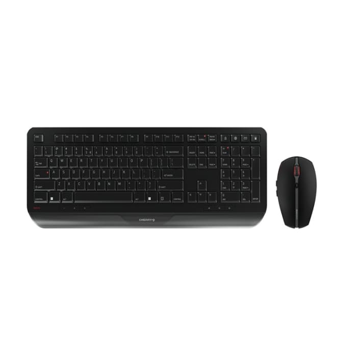 Cherry CHERRY GENTIX DESKTOP Wireless Ergonomic Keyboard and Mouse Set, QWERTY (EU), Black